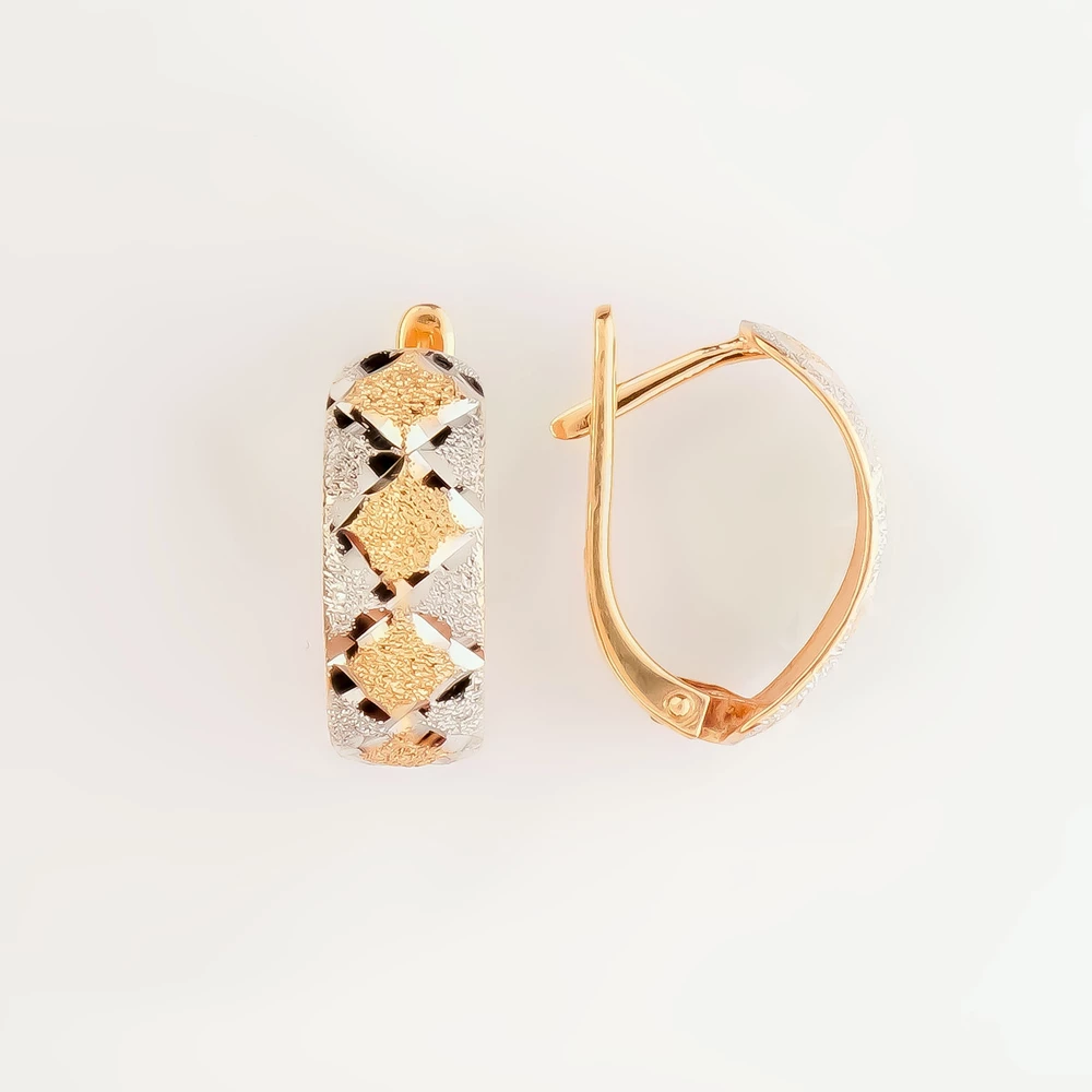 Серьги из красного золота 585 пробы