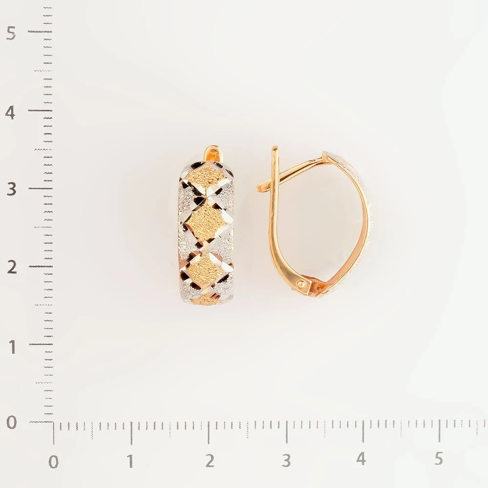 Серьги из красного золота 585 пробы