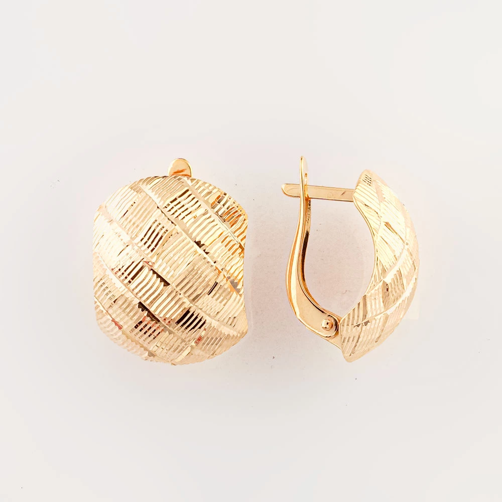 Серьги из красного золота 585 пробы