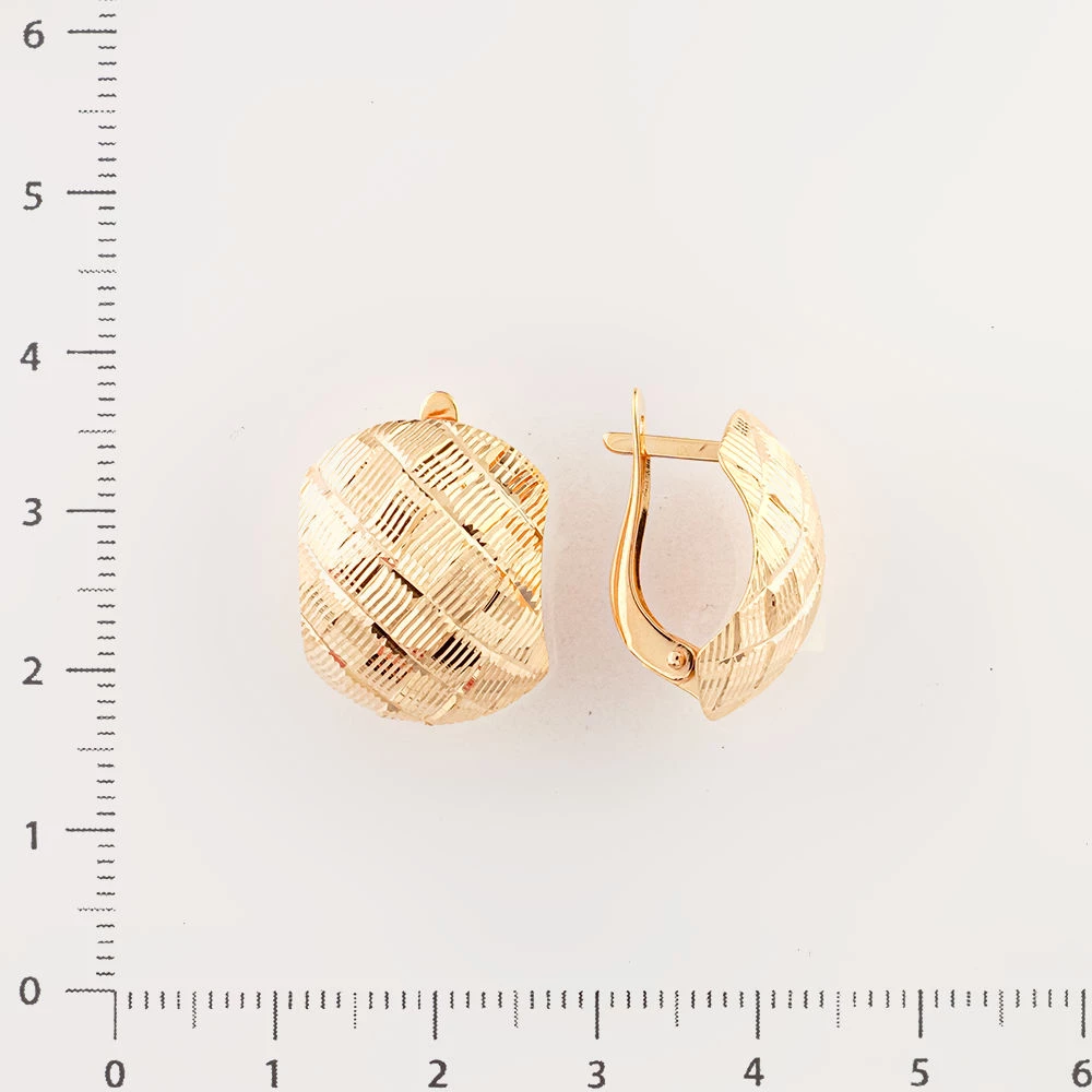 Серьги из красного золота 585 пробы