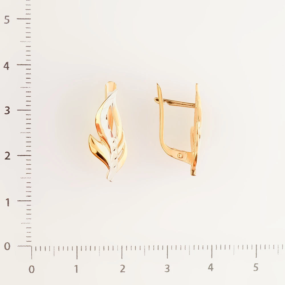 Серьги из красного золота 585 пробы