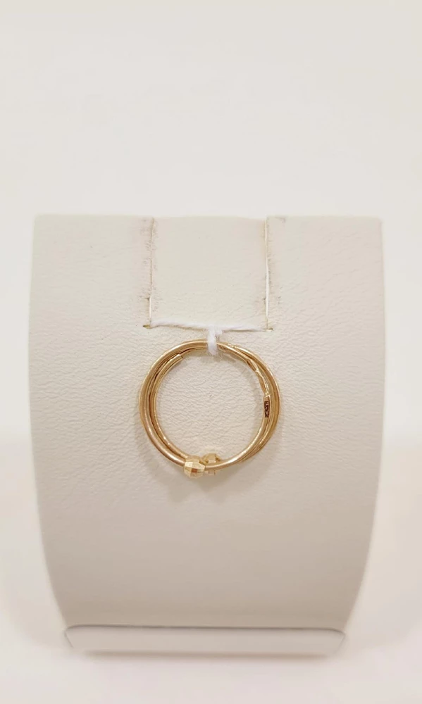 Серьги конго из красного золота 585 пробы