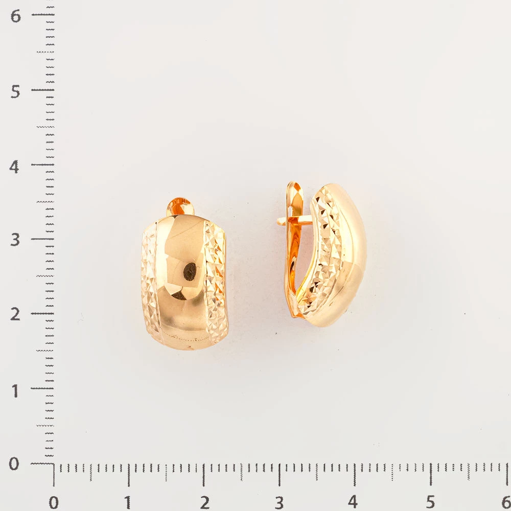 Серьги из красного золота 585 пробы