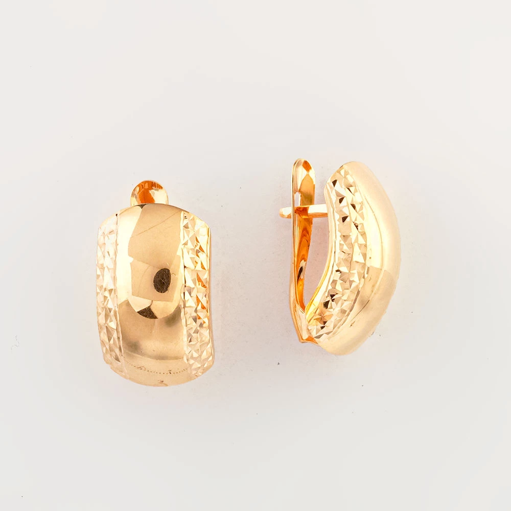 Серьги из красного золота 585 пробы