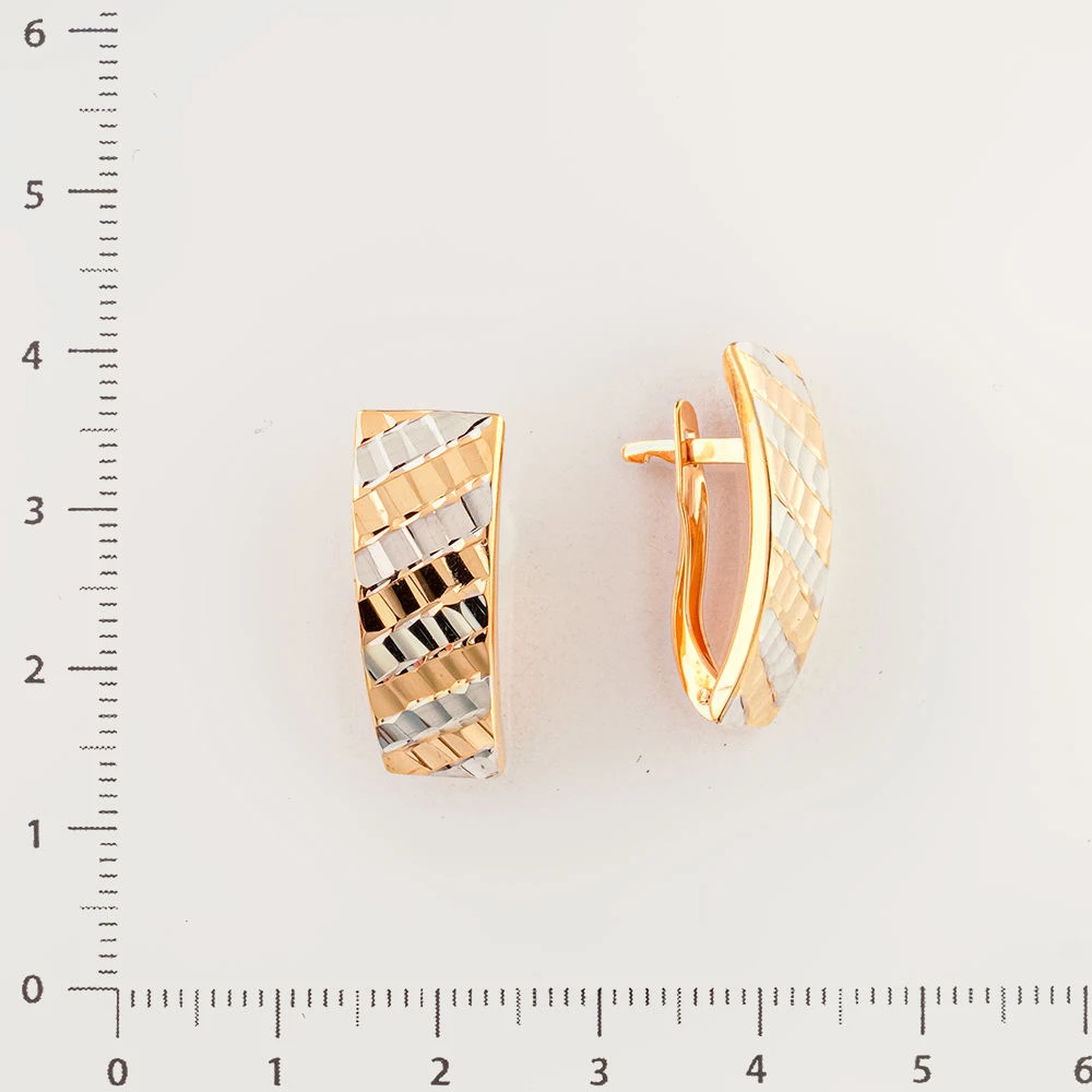 Серьги из красного золота 585 пробы