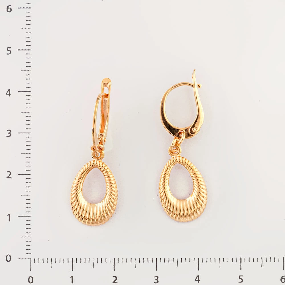 Серьги из красного золота 585 пробы