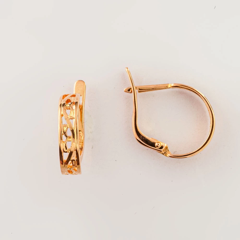 Серьги из красного золота 583 пробы