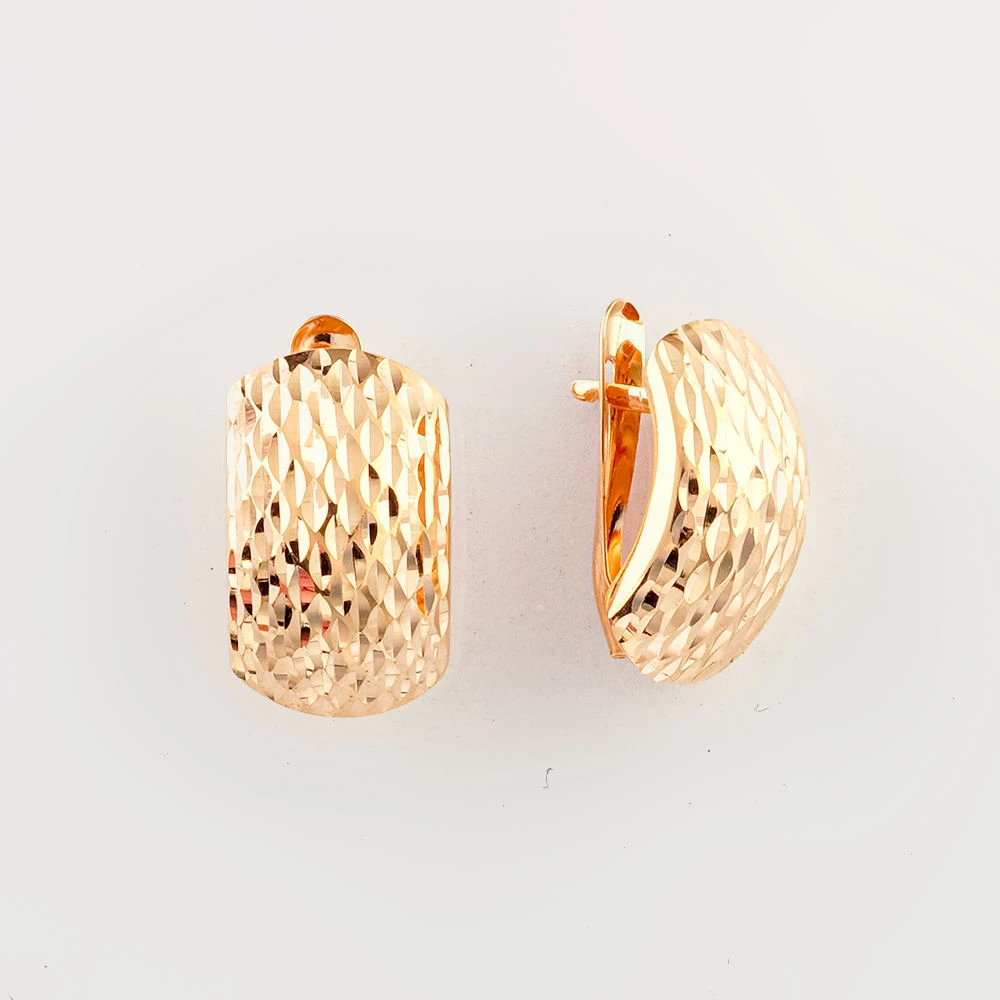 Серьги из красного золота 585 пробы