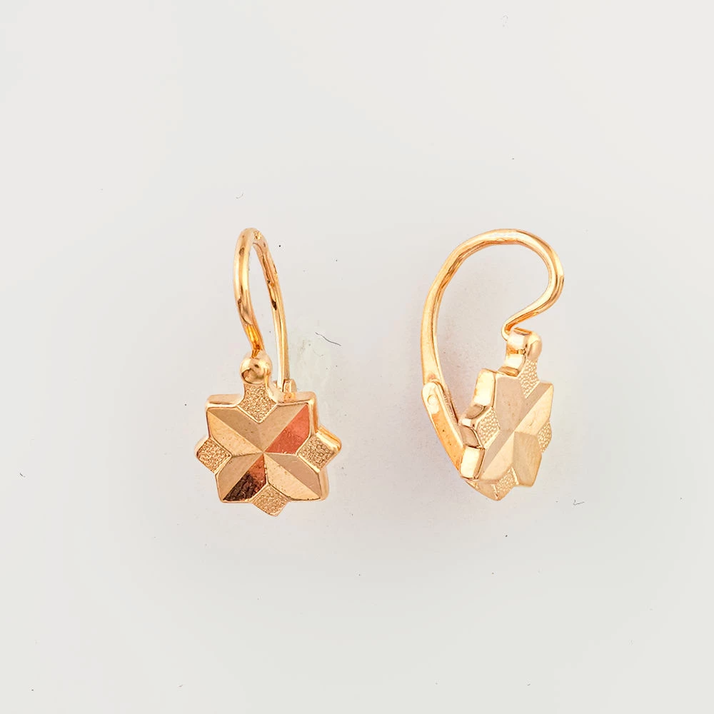 Серьги из красного золота 585 пробы