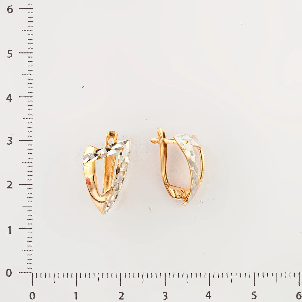 Серьги из красного золота 585 пробы