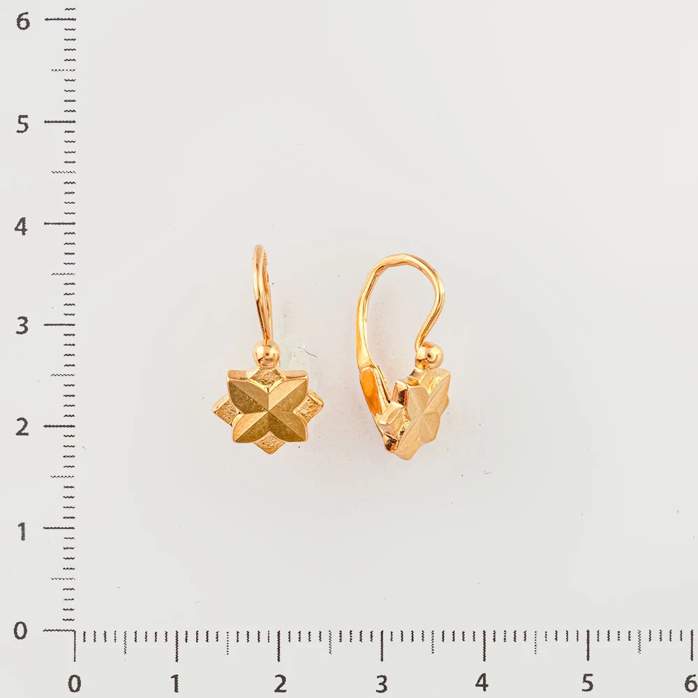 Серьги из красного золота 583 пробы