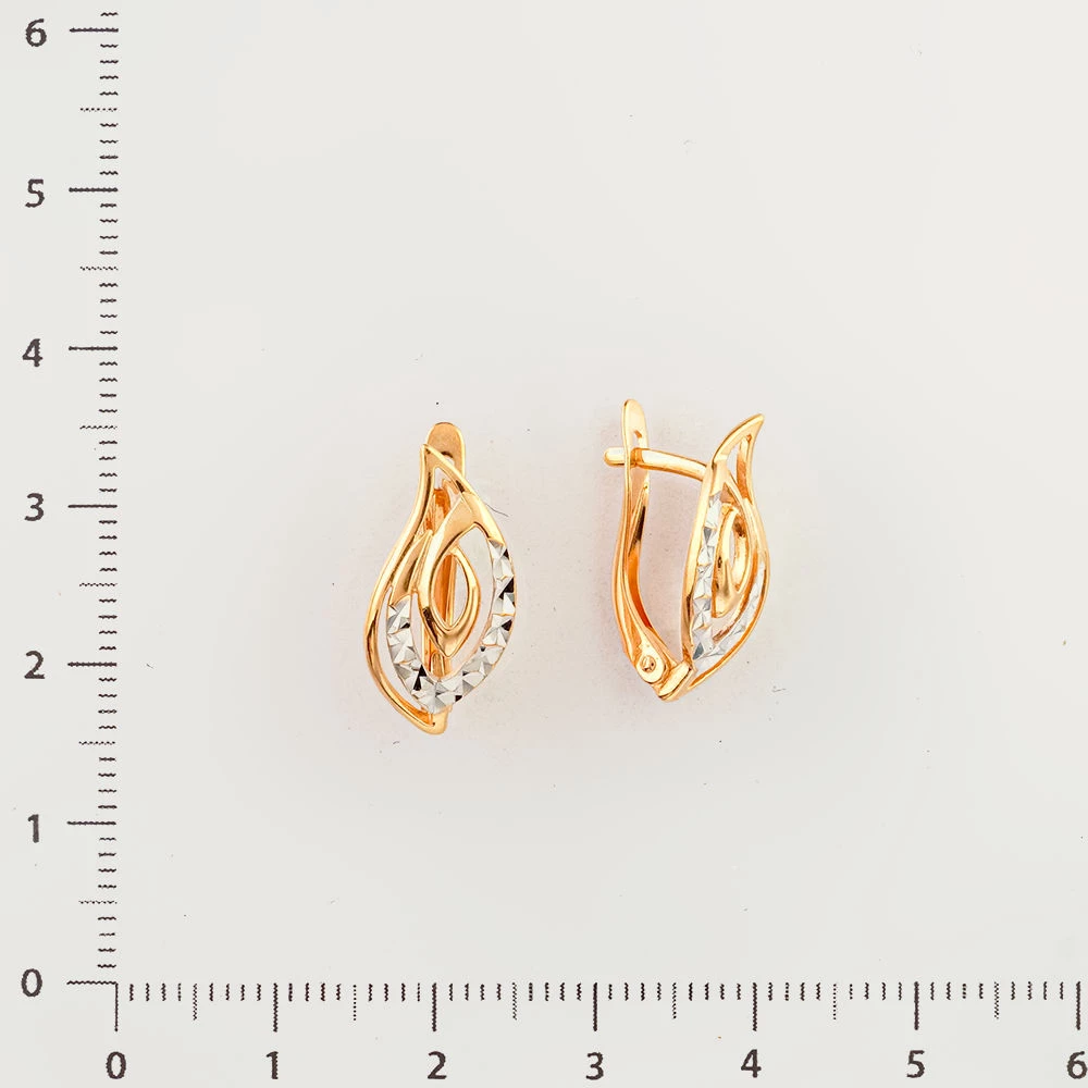 Серьги из красного золота 585 пробы
