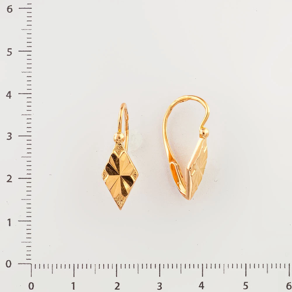 Серьги из красного золота 583 пробы