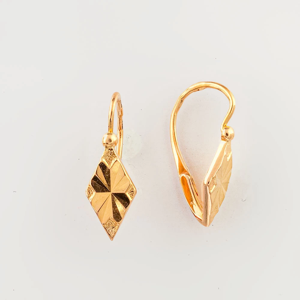 Серьги из красного золота 583 пробы