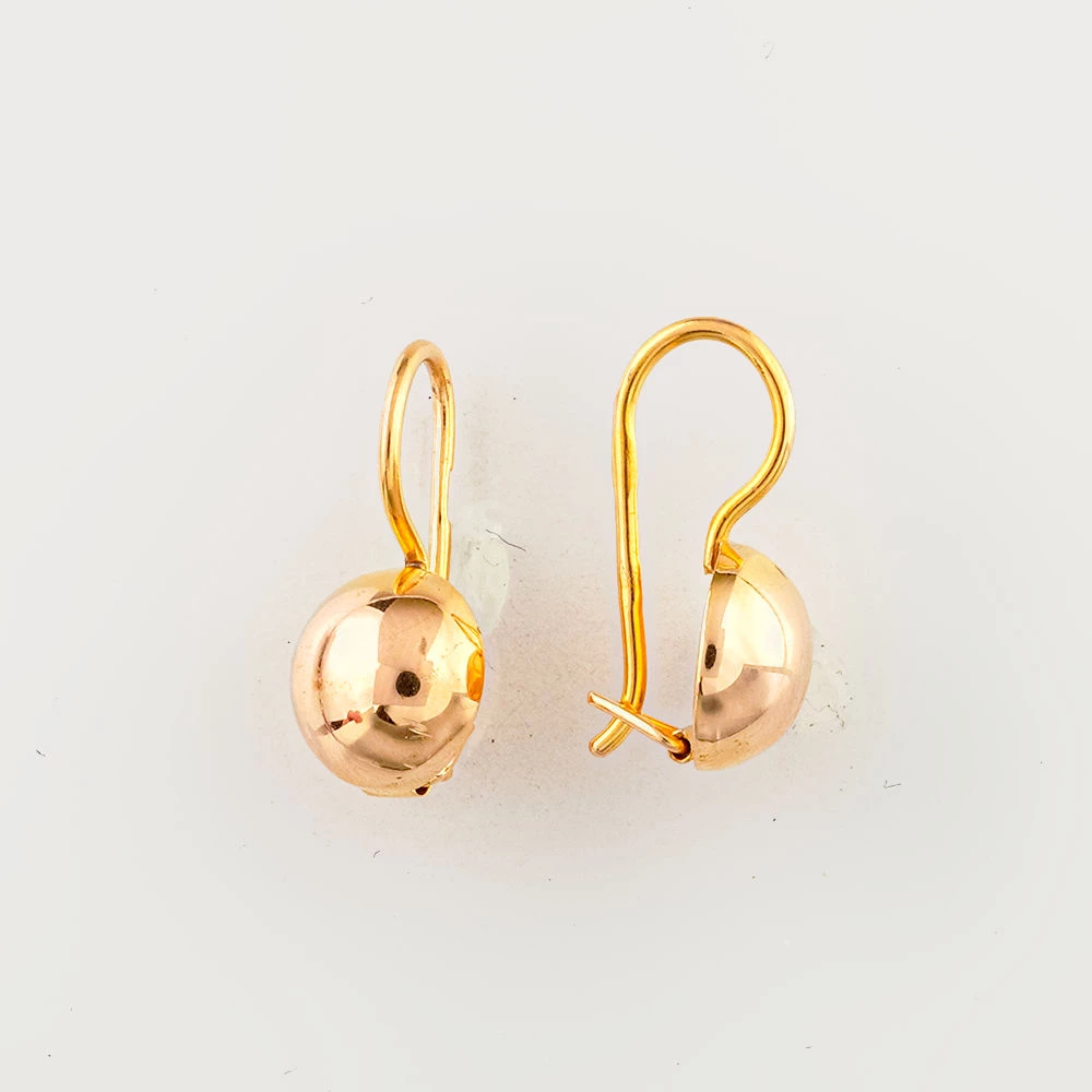 Серьги из красного золота 583 пробы