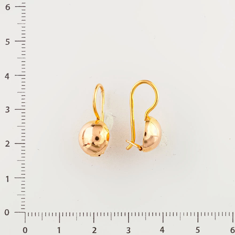 Серьги из красного золота 583 пробы
