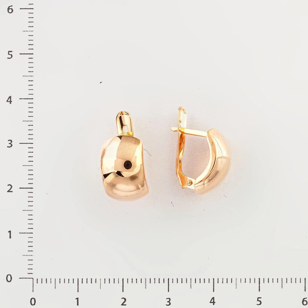 Серьги из красного золота 585 пробы