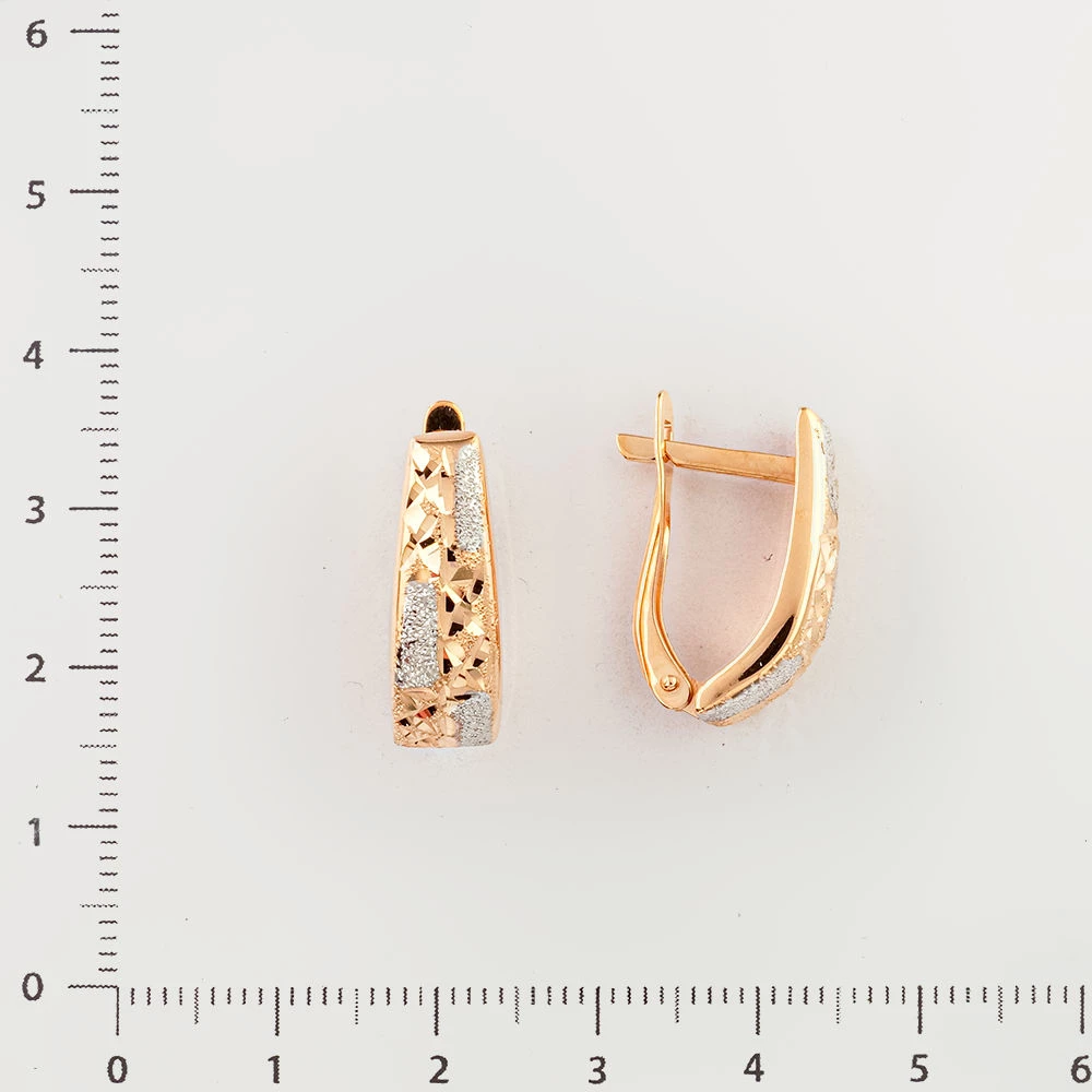 Серьги из красного золота 585 пробы