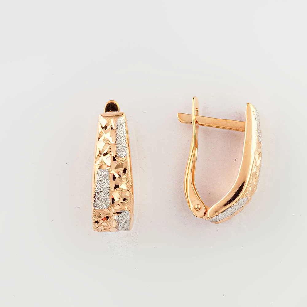 Серьги из красного золота 585 пробы
