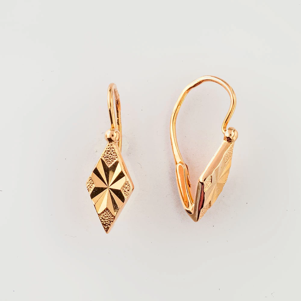 Серьги из красного золота 583 пробы