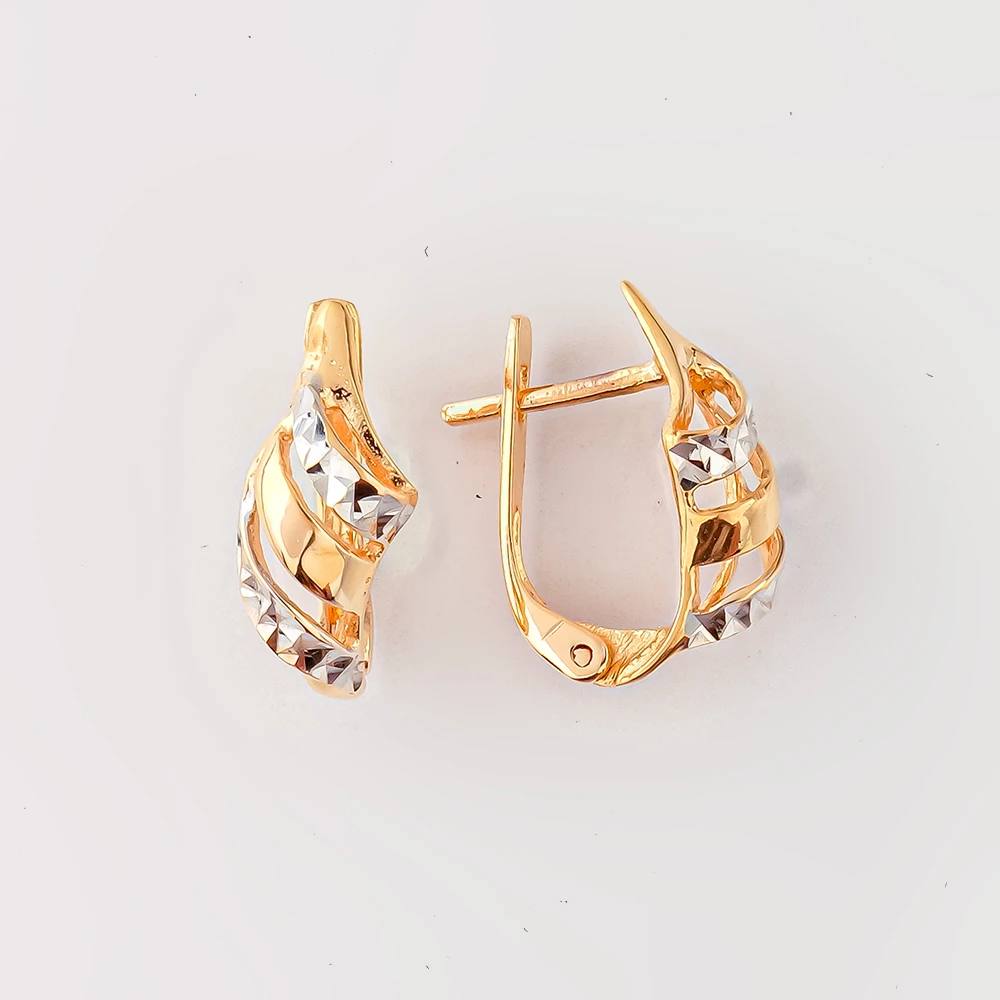Серьги из красного золота 585 пробы