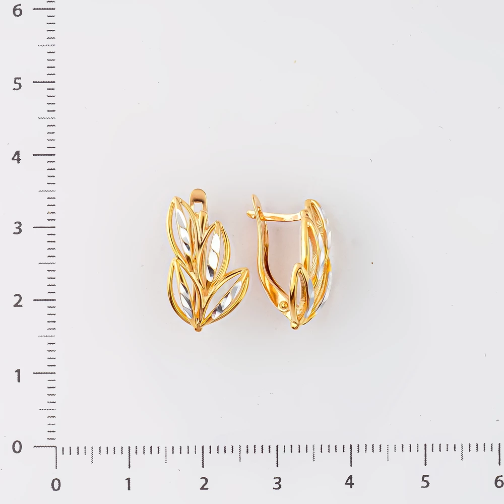 Серьги из красного золота 585 пробы