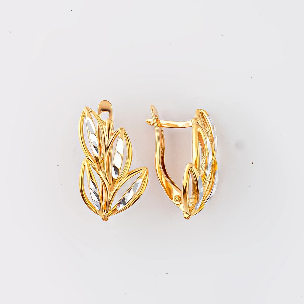 Серьги из красного золота 585 пробы