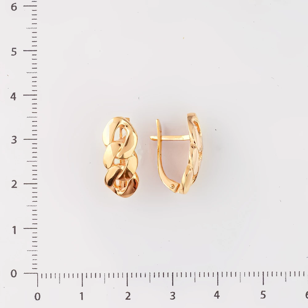 Серьги из красного золота 585 пробы