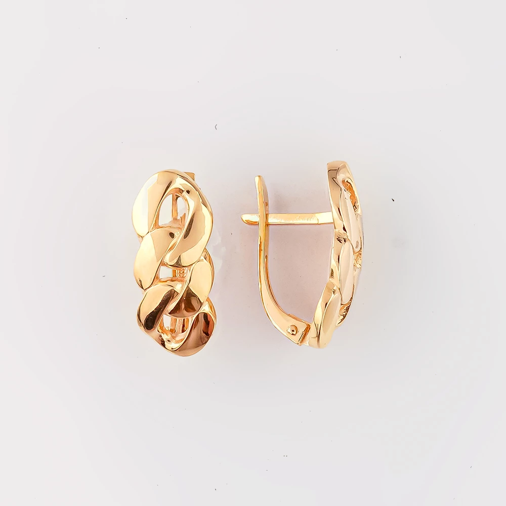Серьги из красного золота 585 пробы