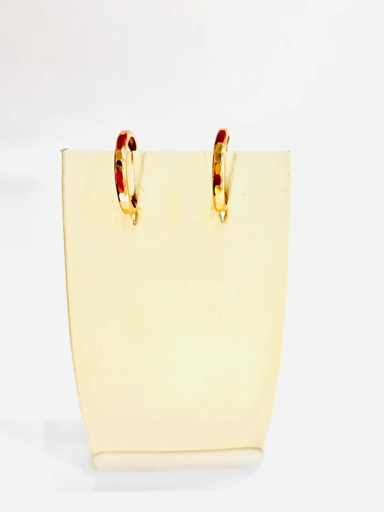 Серьги конго из красного золота 585 пробы