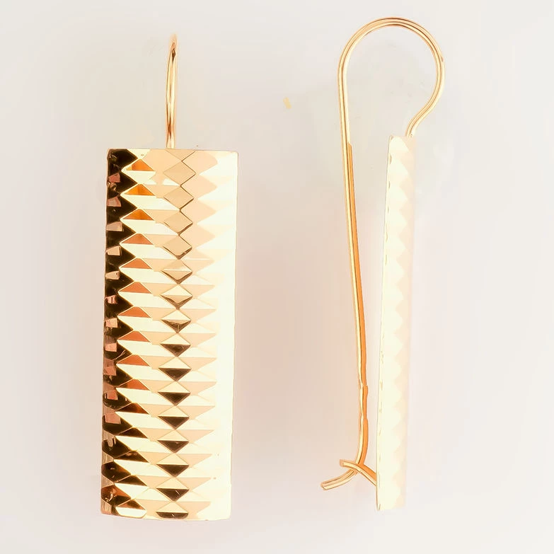 Серьги из красного золота 585 пробы