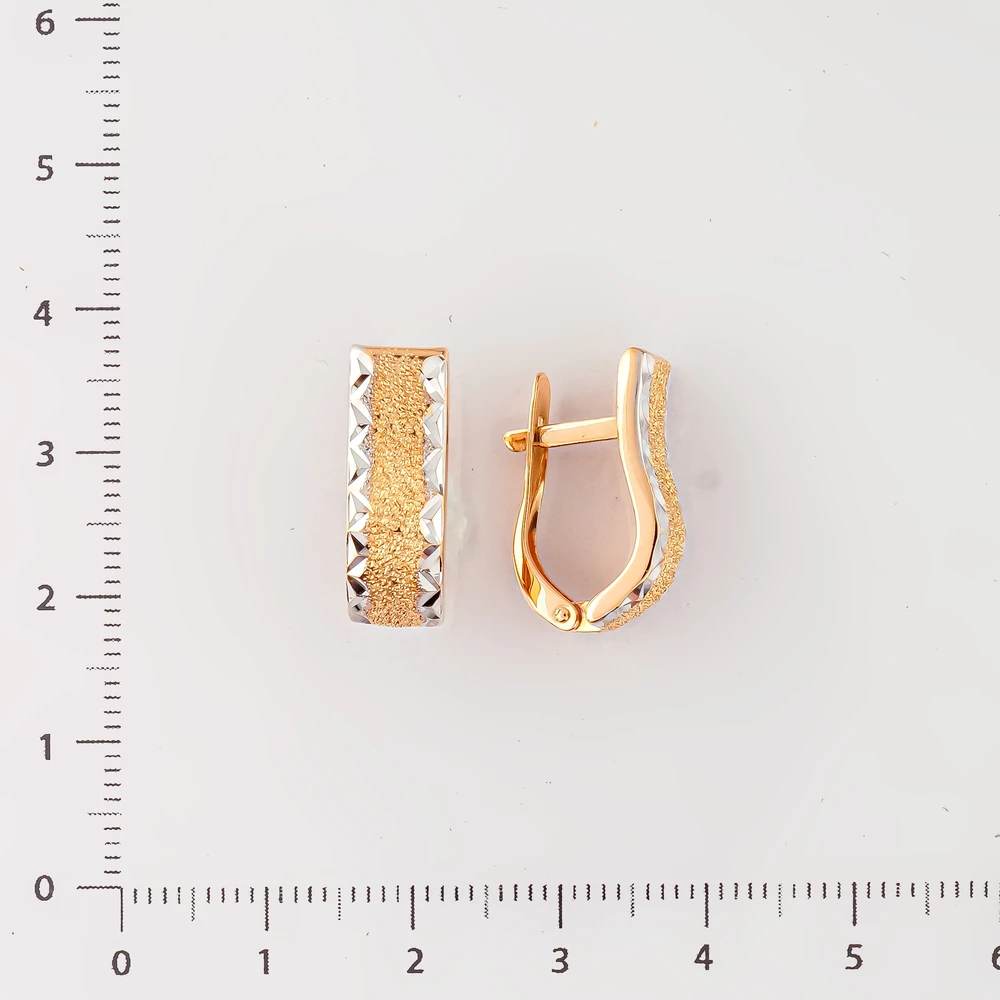 Серьги из красного золота 585 пробы