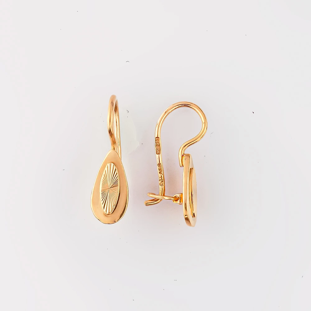 Серьги из красного золота 583 пробы