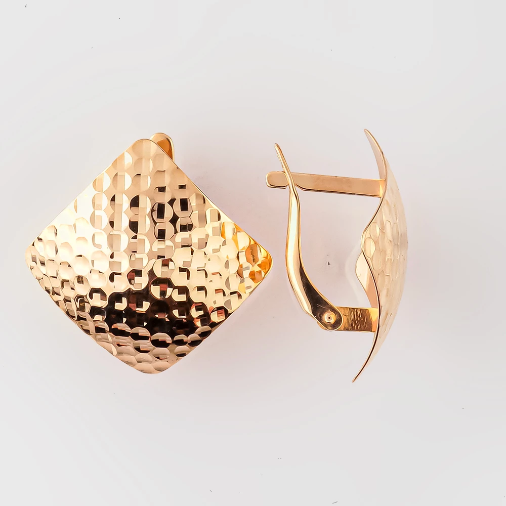 Серьги из красного золота 585 пробы