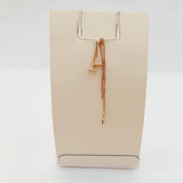 Серьги-продевки из красного золота 585 пробы