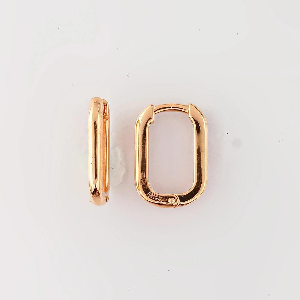 Серьги из красного золота 585 пробы