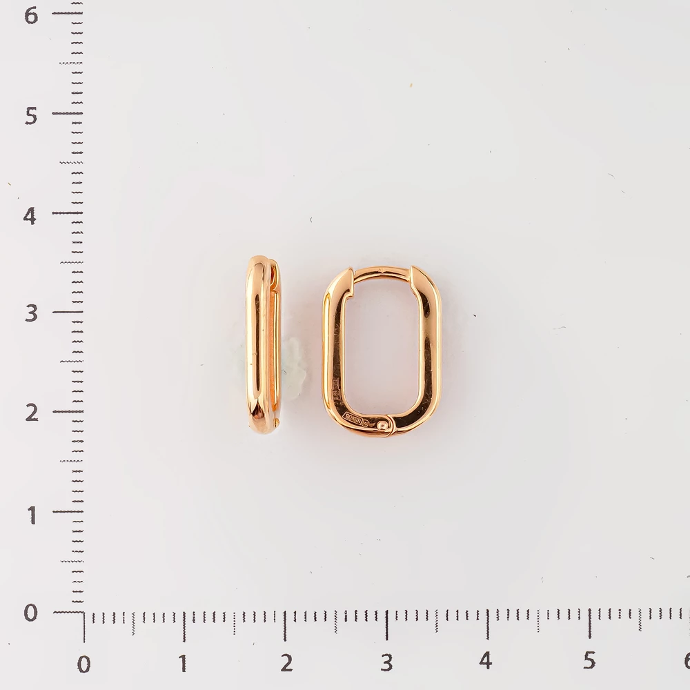 Серьги из красного золота 585 пробы