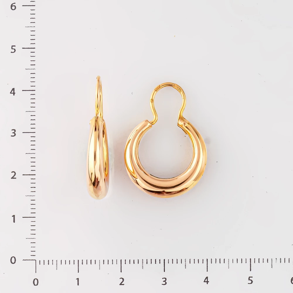 Серьги из красного золота 583 пробы