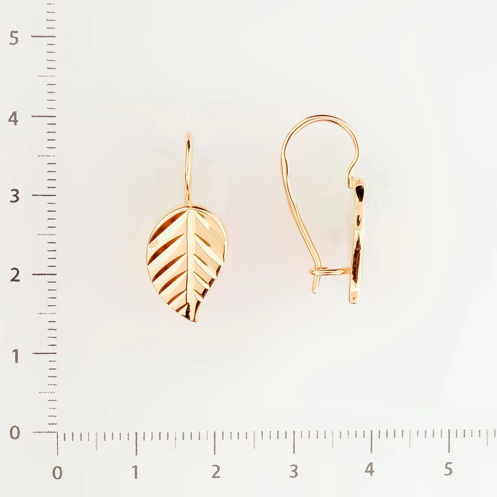Серьги из красного золота 583 пробы