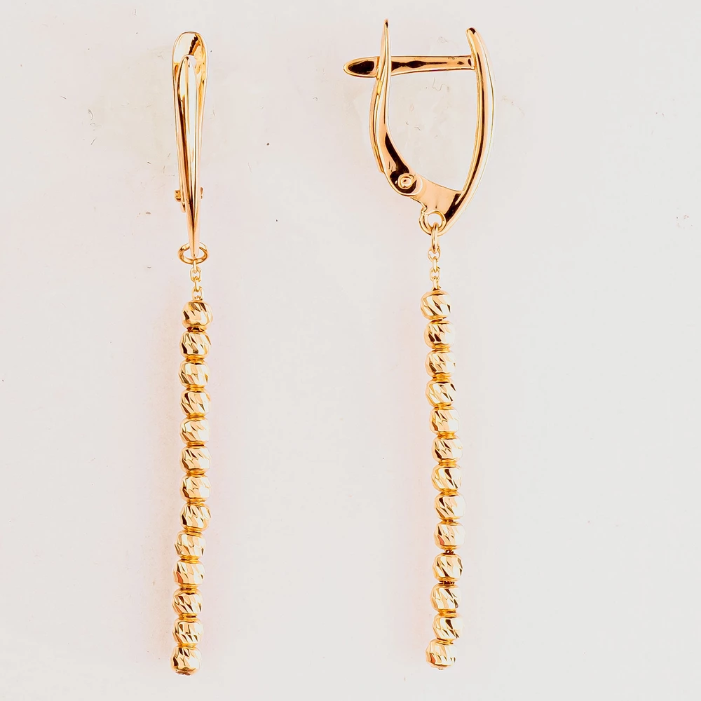 Серьги из красного золота 585 пробы