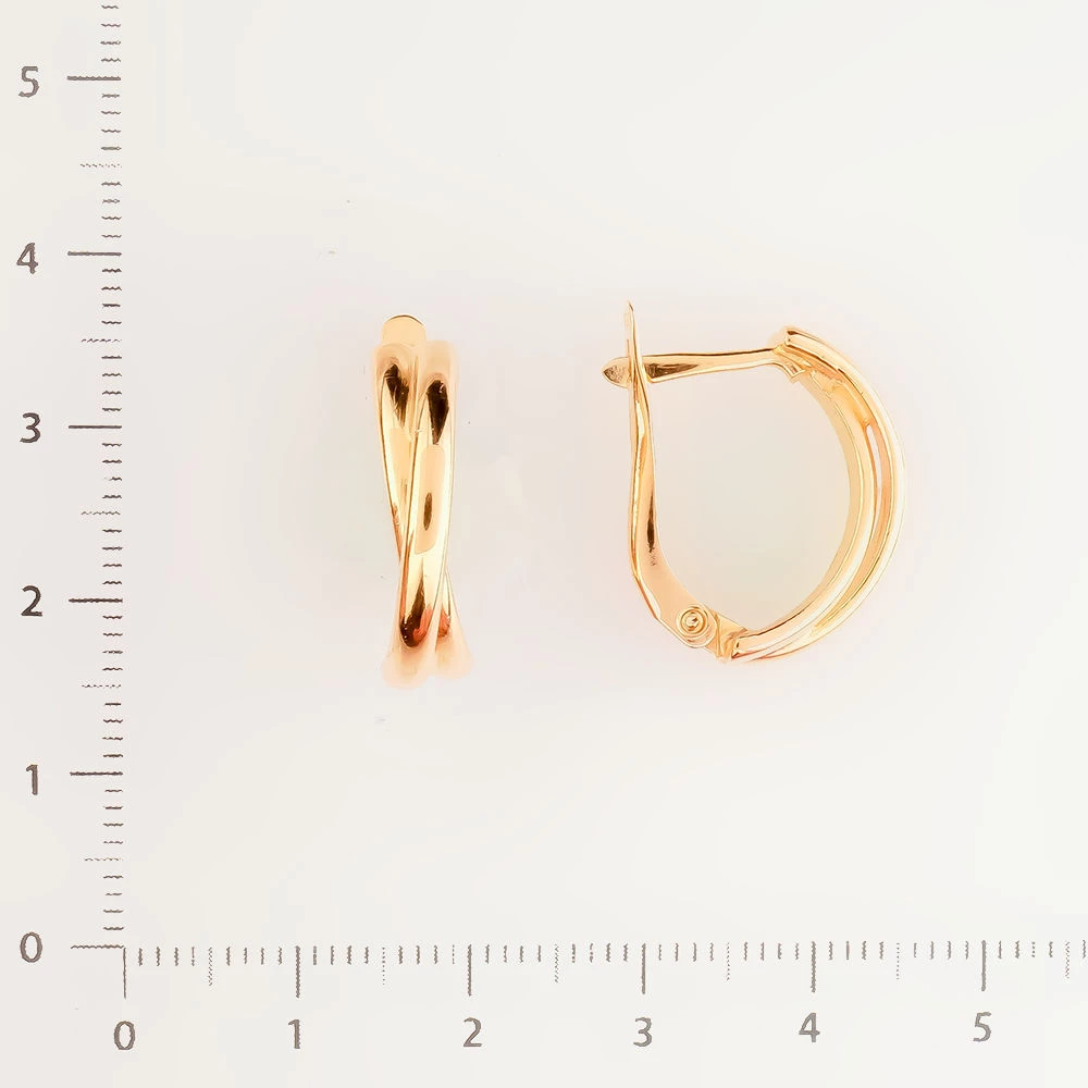 Серьги из красного золота 585 пробы