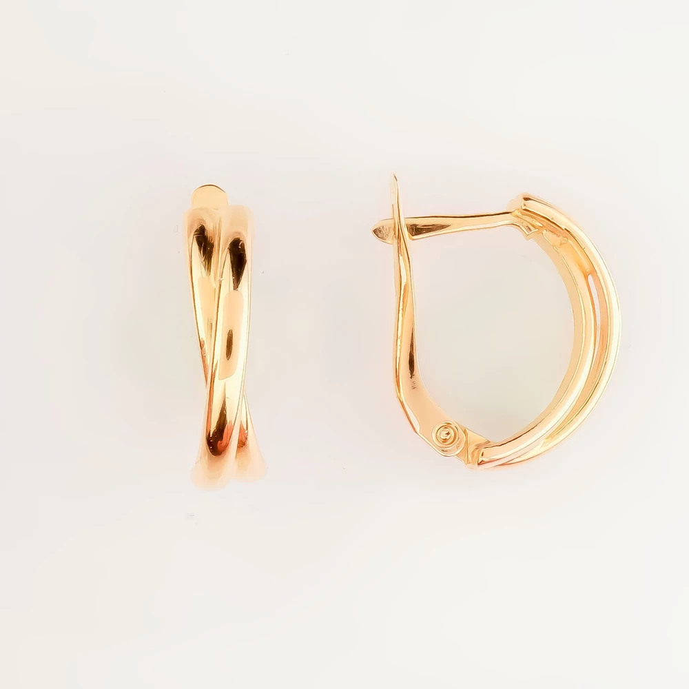 Серьги из красного золота 585 пробы