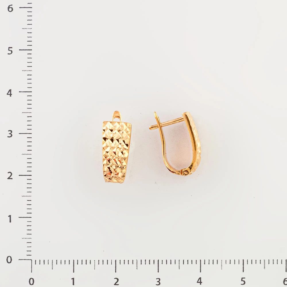 Серьги из красного золота 585 пробы
