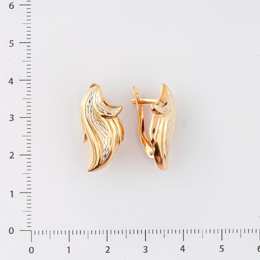 Серьги из красного золота 585 пробы