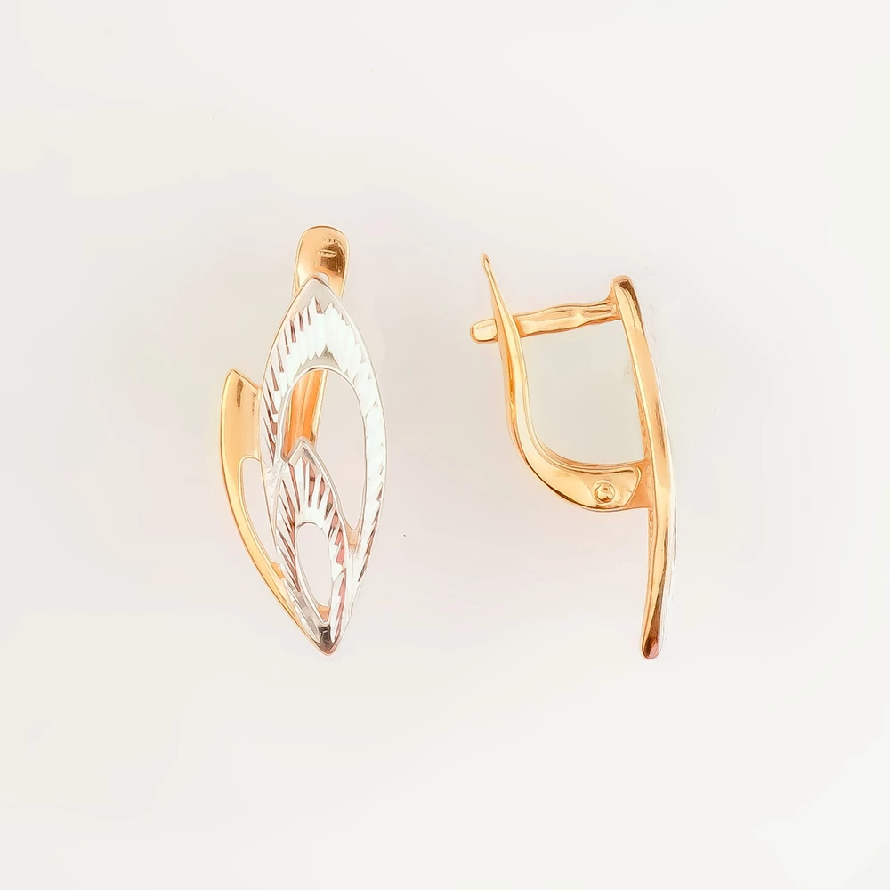 Серьги из красного золота 585 пробы