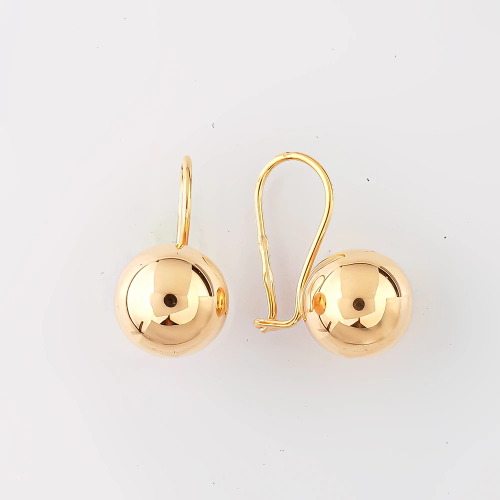 Серьги из красного золота 585 пробы
