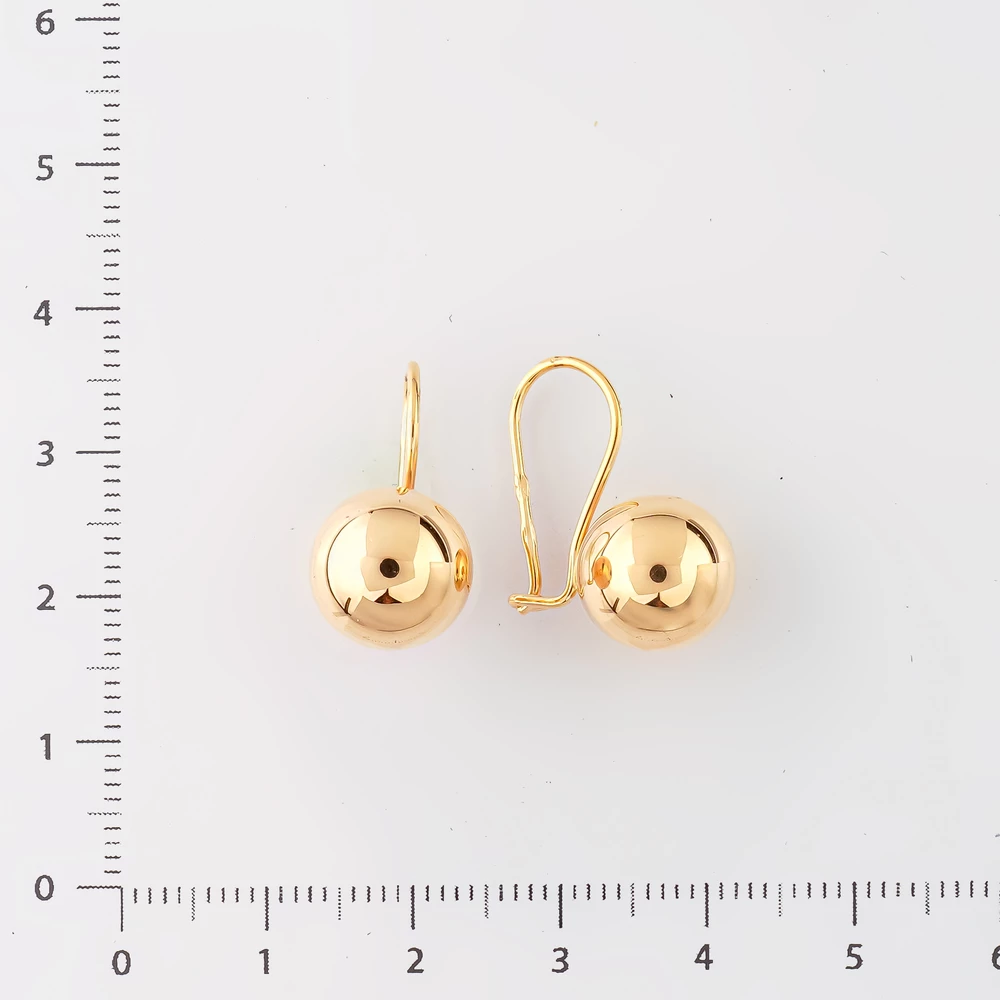 Серьги из красного золота 585 пробы