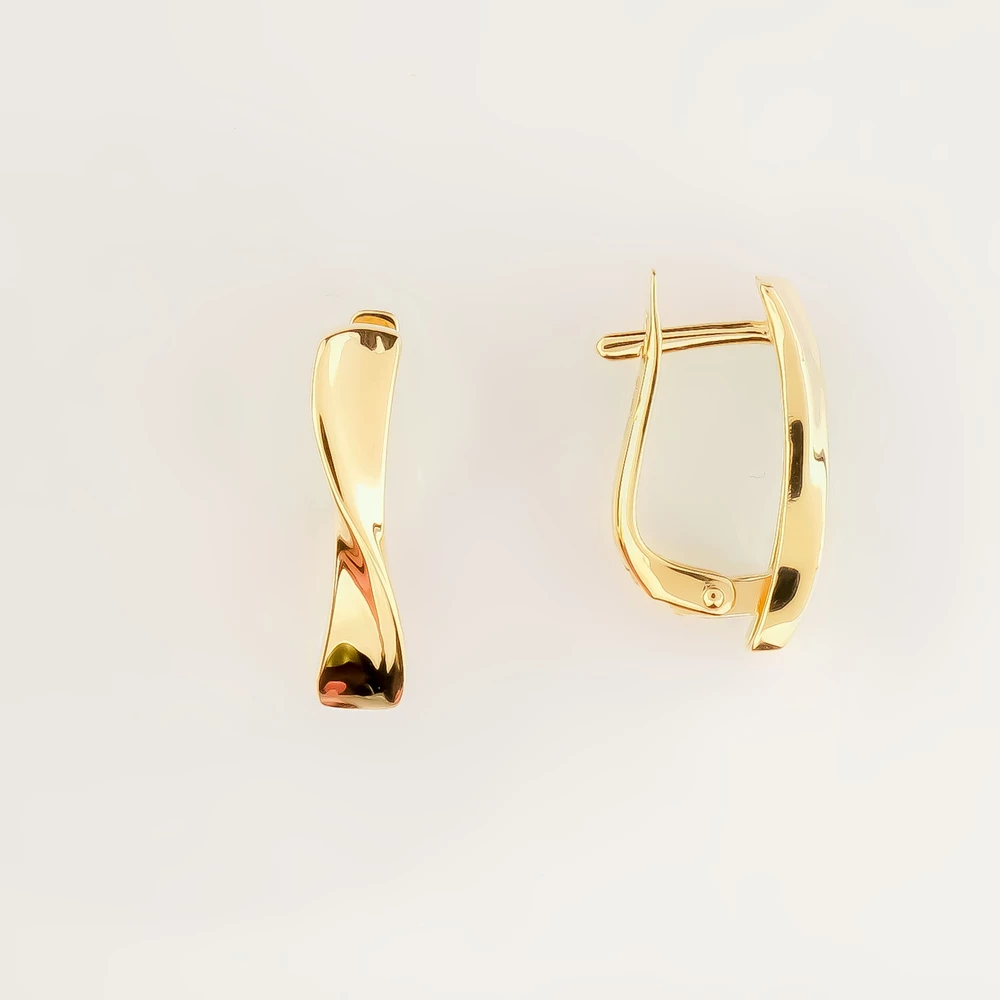 Серьги из желтого золота 585 пробы