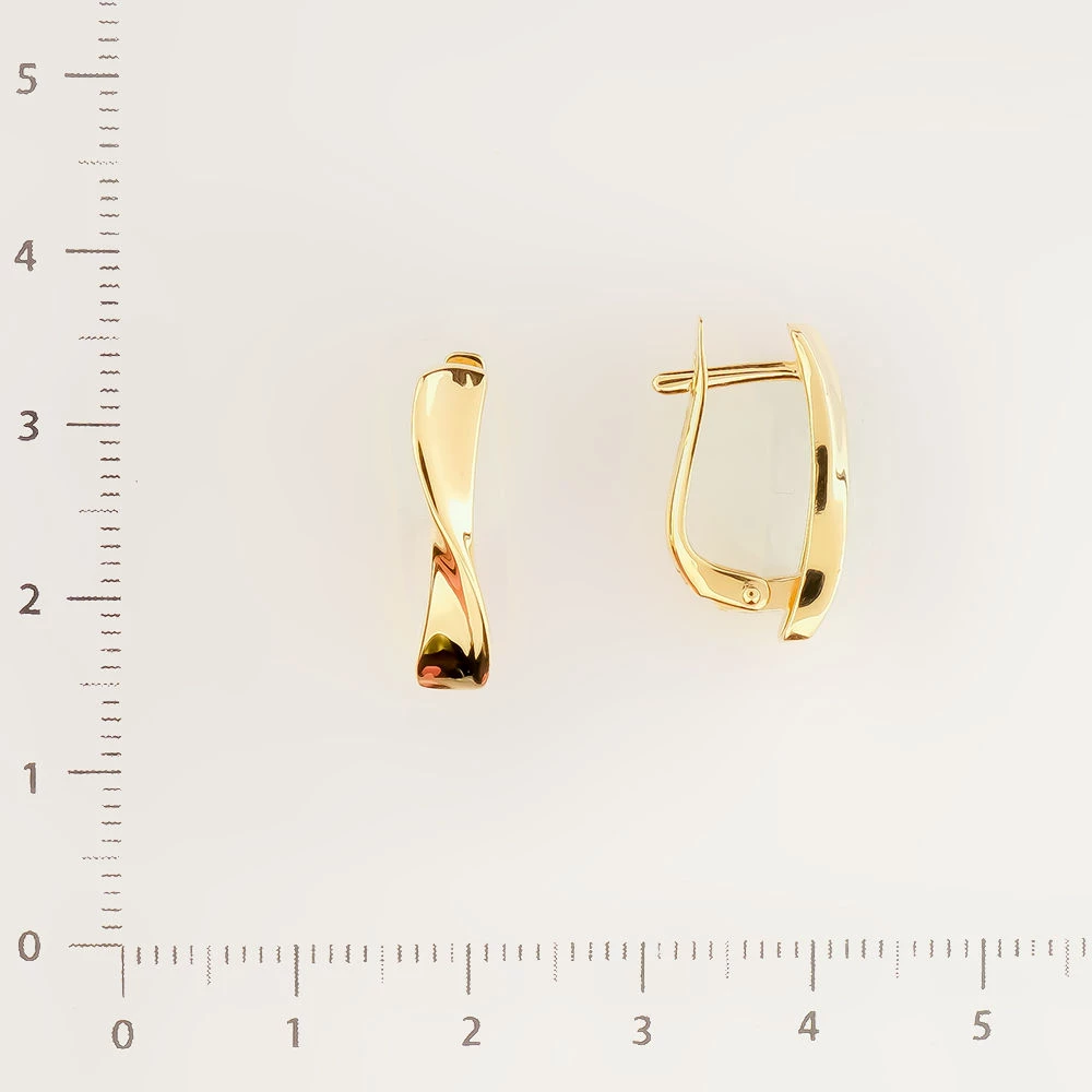 Серьги из желтого золота 585 пробы