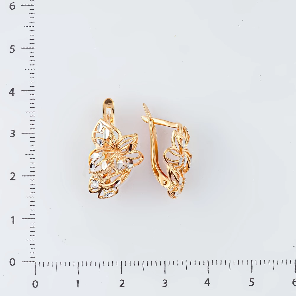 Серьги из красного золота 585 пробы